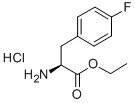 H-P-FLUORO-PHE-OET HCL Struktur