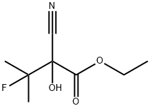 Butanoic acid, 2-cyano-3-fluoro-2-hydroxy-3-methyl-, ethyl ester (9CI) Struktur