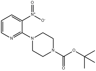 4-(3-NITRO-PYRIDIN-2-YL)-PIPERAZINE-1-CARBOXYLIC ACID TERT-BUTYL ESTER Struktur