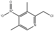 2-CHLOROMETHYL-3,5-DIMETHYL-4-NITROPYRIDINE Struktur