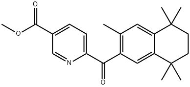 6-(3,5,5,8,8-PENTAMETHYL-5,6,7,8-TETRAHYDRO-NAPHTHALENE-2-CARBONYL)-NICOTINIC ACID METHYL ESTER Struktur