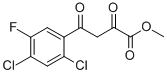 METHYL 4-(2,4-DICHLORO-5-FLUOROPHENYL)-2,4-DIOXOBUTANOATE Struktur