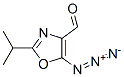 4-Oxazolecarboxaldehyde,  5-azido-2-(1-methylethyl)- Struktur