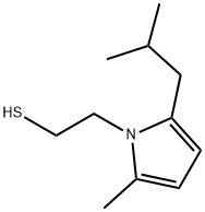 2-[2-methyl-5-(2-methylpropyl)pyrrol-1-yl]ethanethiol Struktur