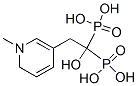 2-(N-Methyl-3-pyridinyl)-1-hydroxyethylidene bisphosphonic acid Struktur