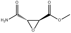 Oxiranecarboxylic acid, 3-(aminocarbonyl)-, methyl ester, (2S-trans)- (9CI) Struktur