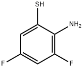 Benzenethiol, 2-amino-3,5-difluoro- (9CI) Struktur