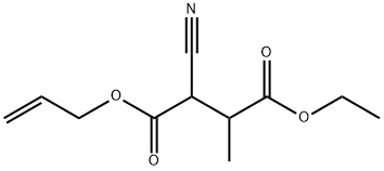 Butanedioic acid, 2-cyano-3-methyl-, 4-ethyl 1-(2-propenyl) ester (9CI) Struktur