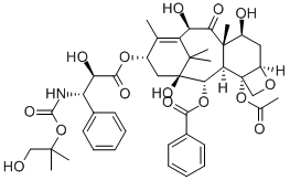 Docetaxel Hydroxy-tert-butyl-carbamate Struktur