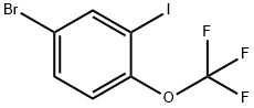 4-Bromo-2-iodophenyl trifluoromethyl ether, 4-Bromo-2-iodo-alpha,alpha,alpha-trifluoroanisole Struktur