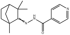 N'-(1,3,3-Trimethylnorbornan-2-ylidene)isonicotinic hydrazide Struktur