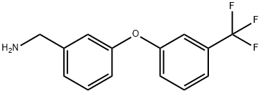 3-(3-TRIFLUOROMETHYLPHENOXY)BENZYLAMINE Struktur