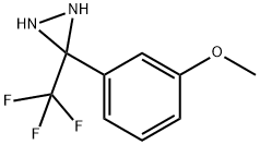 3-(3-METHOXYPHENYL)-3-(TRIFLUOROMETHYL)-DIAZIRIDINE, 154187-45-8, 結(jié)構(gòu)式