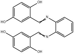 N N-BIS(2,5-DIHYDROXYBENZYLIDENE)-1,2-DIAMINOBENZENE Struktur