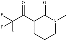 2-Piperidinone, 1-methyl-3-(trifluoroacetyl)- (9CI) Struktur