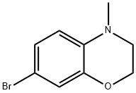 7-BROMO-4-METHYL-3,4-DIHYDRO-2H-1,4-BENZOXAZINE Struktur