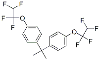 1,1'-isopropylidenebis[4-(1,1,2,2-tetrafluoroethoxy)benzene] Struktur