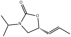 2-Oxazolidinone,3-(1-methylethyl)-5-(1-propenyl)-,[R-(E)]-(9CI) Struktur