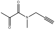 Propanamide, N-methyl-2-oxo-N-2-propynyl- (9CI) Struktur