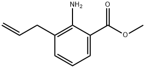 Benzoic acid, 2-amino-3-(2-propenyl)-, methyl ester (9CI) Struktur