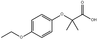 Propanoic acid, 2-(4-ethoxyphenoxy)-2-methyl- Struktur