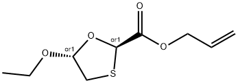 1,3-Oxathiolane-2-carboxylicacid,5-ethoxy-,2-propenylester,trans-(9CI) Struktur