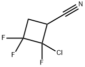 1,1,2-TRIFLUORO-2-CHLORO-3-CYANO CYCLOBUTANE Struktur