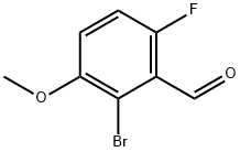 2-BROMO-6-FLUORO-3-METHOXYBENZALDEHYDE Struktur