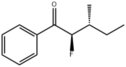 1-Pentanone, 2-fluoro-3-methyl-1-phenyl-, (R*,R*)- (9CI) Struktur