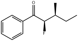 1-Pentanone, 2-fluoro-3-methyl-1-phenyl-, (R*,S*)- (9CI) Struktur