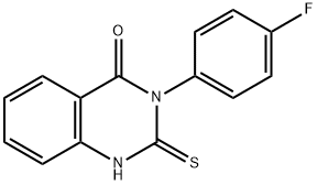 3-(4-FLUORO-PHENYL)-2-THIOXO-2,3-DIHYDRO-1H-QUINAZOLIN-4-ONE Struktur