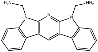 5,7-bis(aminomethyl)diindolo(2,3-b:3',2'-e)pyridine Struktur