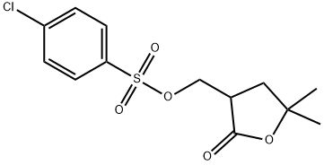 3-(CHLOROBENZENESULFONYLOXYMETHYL)-5,5-DIMETHYLDIHYDRO-2[3H]-FURANONE Struktur