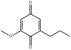 2-Propyl-6-methoxy-2,5-cyclohexadiene-1,4-dione Struktur