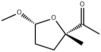 Ethanone, 1-(tetrahydro-5-methoxy-2-methyl-2-furanyl)-, cis- (9CI) Struktur