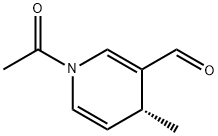 3-Pyridinecarboxaldehyde, 1-acetyl-1,4-dihydro-4-methyl-, (R)- (9CI) Struktur