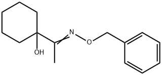 1-(1-Hydroxycyclohexyl)ethanone O-(phenylmethyl)oxime Struktur