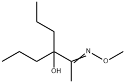 4-(N-methoxy-C-methyl-carbonimidoyl)heptan-4-ol Struktur