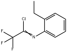 N-(2-ETHYLPHENYL)-2,2,2-TRIFLUOROACETIMIDOYL Struktur