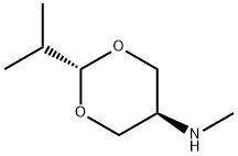 1,3-Dioxan-5-amine,N-methyl-2-(1-methylethyl)-,trans-(9CI) Struktur