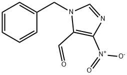 4-NITRO-1-(PHENYLMETHYL)-1H-IMIDAZOLE-5-CARBOXALDEHYDE Struktur