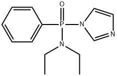 N,N-Diethyl-p-imidazol-1-yl-p-phenyl-phosphinic amide Struktur