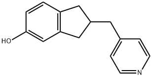 2-(pyridin-4-ylmethyl)-2,3-dihydro-1H-inden-5-ol Struktur