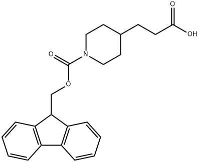 3-(1-FMOC-PIPERIDIN-4-YL)-PROPIONIC ACID Struktur