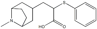 N-methyltropan-3-yl 2-(phenylthio)propionate Struktur