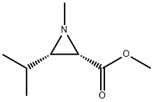 2-Aziridinecarboxylicacid,1-methyl-3-(1-methylethyl)-,methylester,cis-(9CI) Struktur