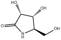 2-Pyrrolidinone, 3,4-dihydroxy-5-(hydroxymethyl)-, (3R,4R,5R)- (9CI) Struktur