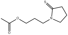 2-Pyrrolidinethione,  1-[3-(acetyloxy)propyl]- Struktur