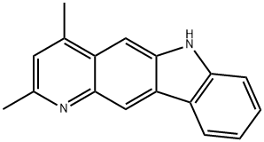 2,4-dimethyl-6H-pyrido(3,2-b)carbazole Struktur