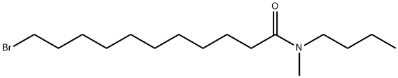 N-METHYL-N-BUTYL-11-BROMO-UNDECANAMIDE Struktur